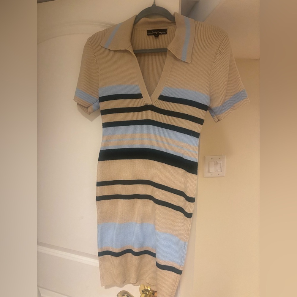 Lovely Day Striped Knit dress
